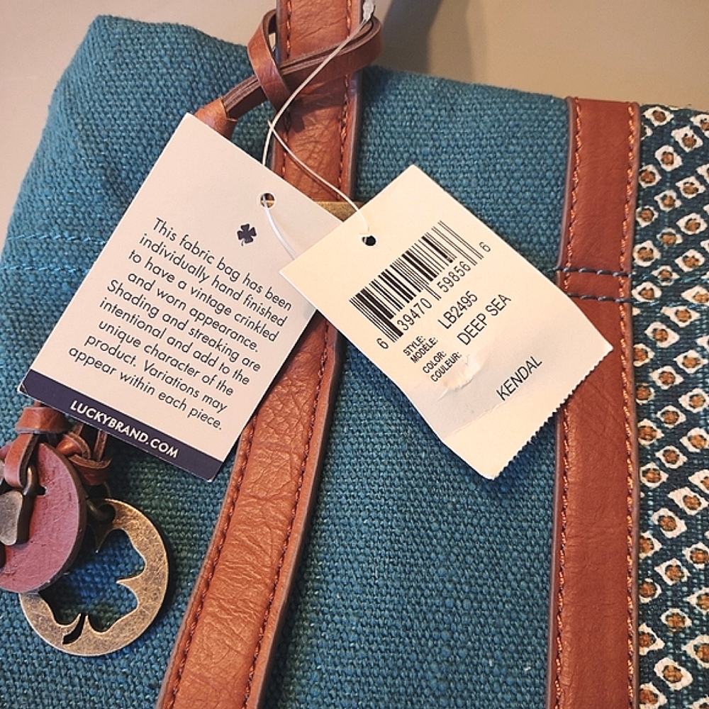 NWT Lucky Brand Aztec Pattern Fabric Tote - Picture 5 of 12